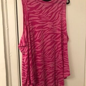 Torrid Pink Zebra Active Tank